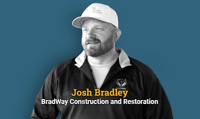 A closeup headshot of builder Josh Bradley