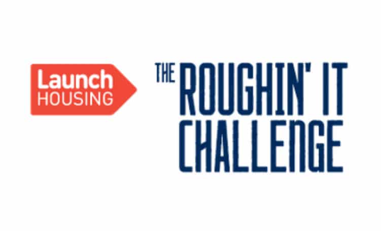 The logo of Launch Housing's 'Roughin' It Challenge'