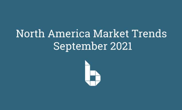 A cover image of our North American Market Trends blog from September 2021